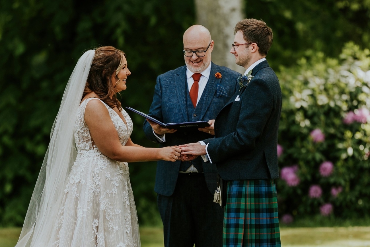 Dunkeld House wedding ceremony