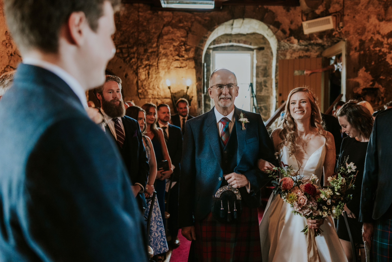 Dundas Castle Auld keep wedding ceremony