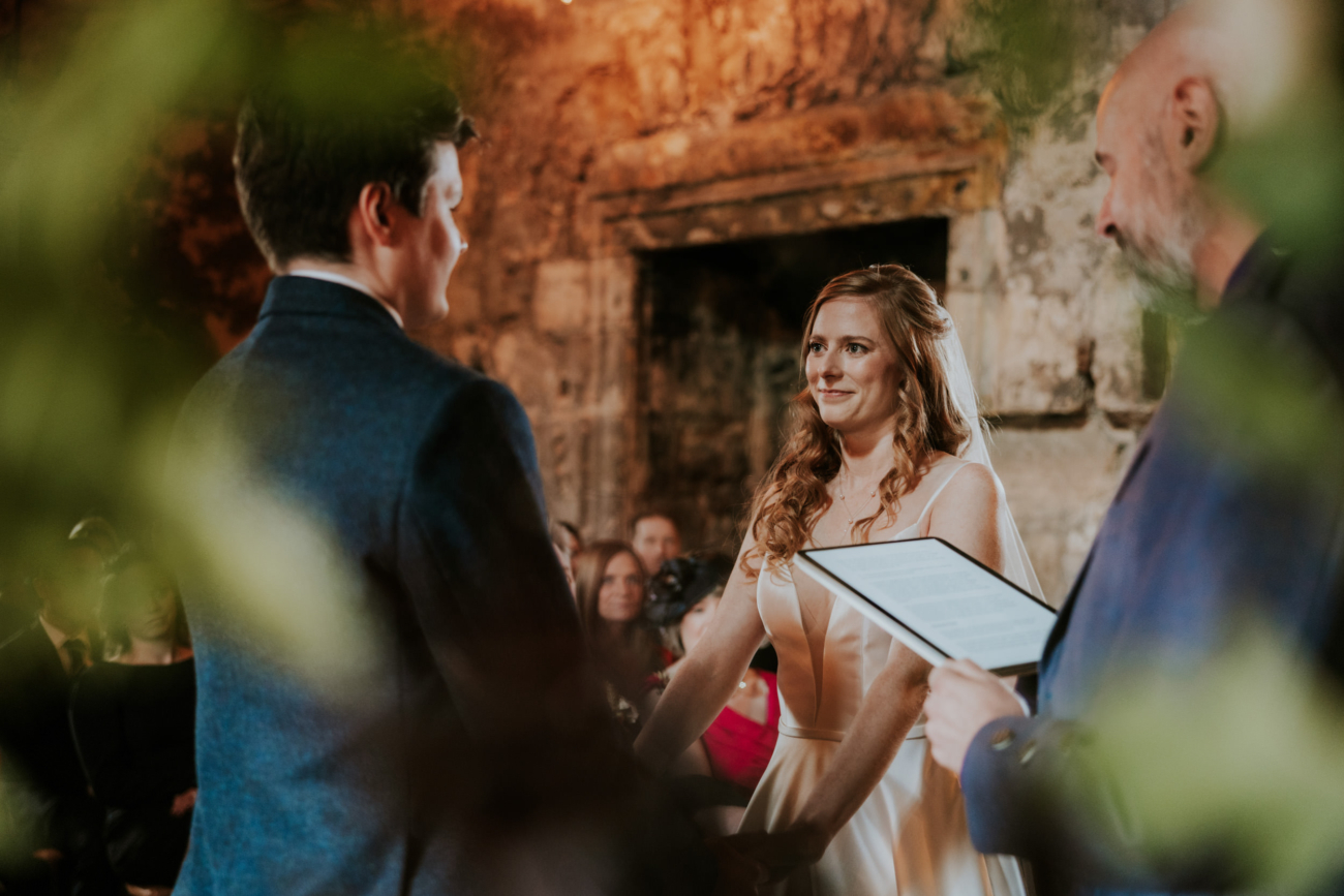 Dundas Castle Auld keep wedding ceremony