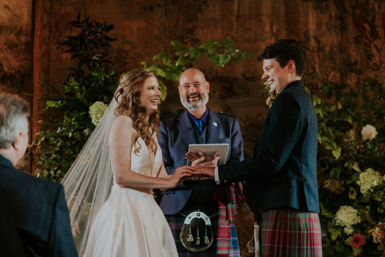 Dundas Castle Auld keep wedding ceremony