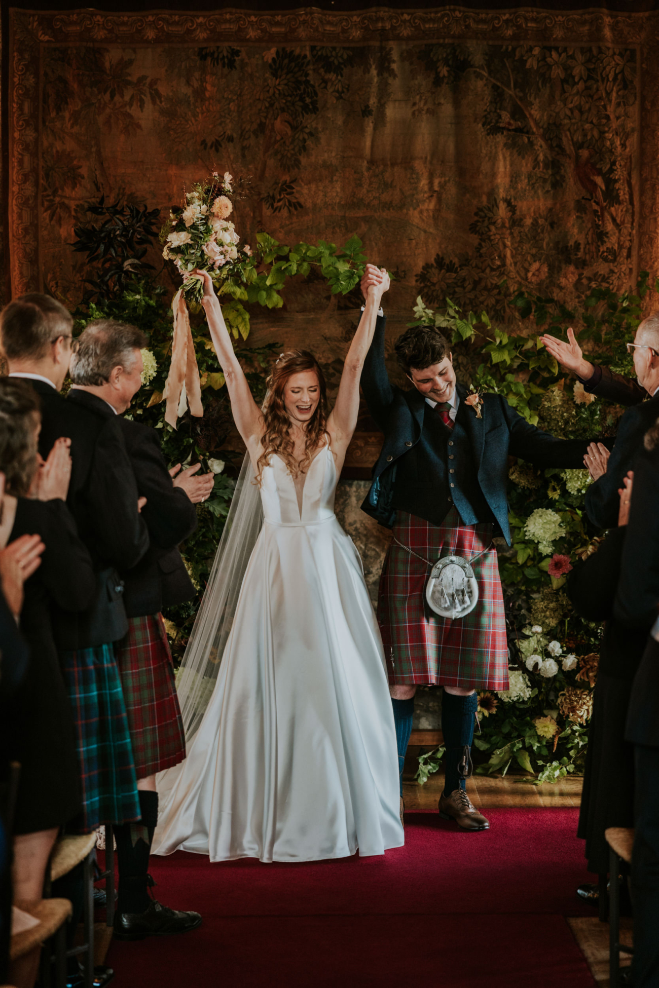 Dundas Castle Auld keep wedding ceremony