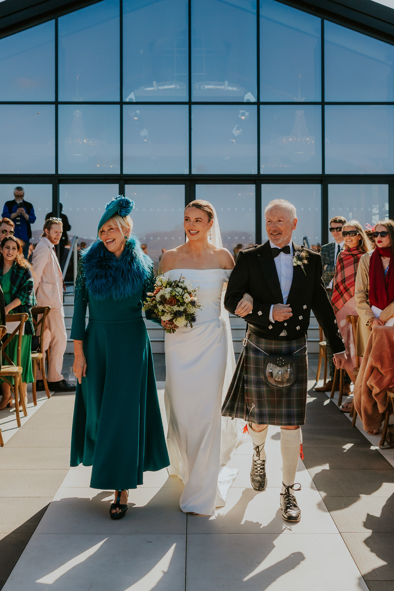 Boturich Castle outdoor wedding ceremony