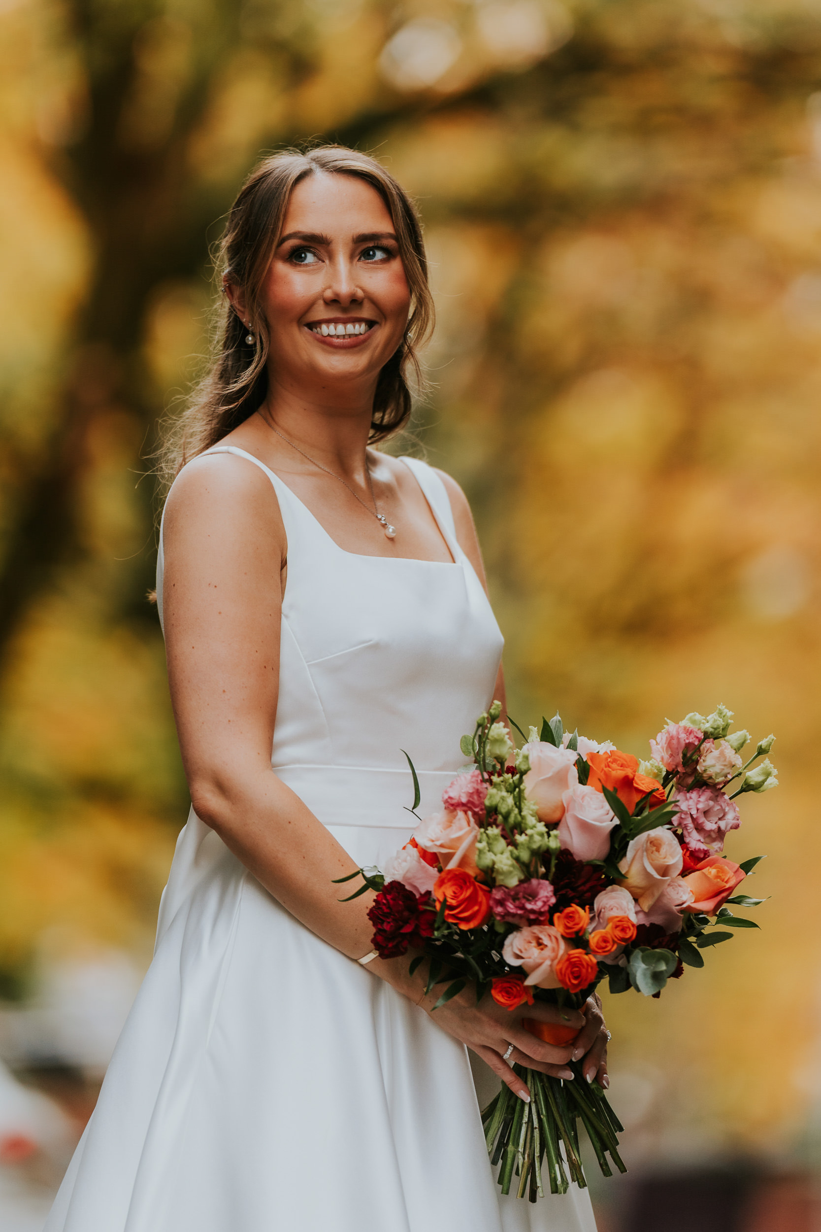 Bride at Ubiquitous Chip in Glasgow