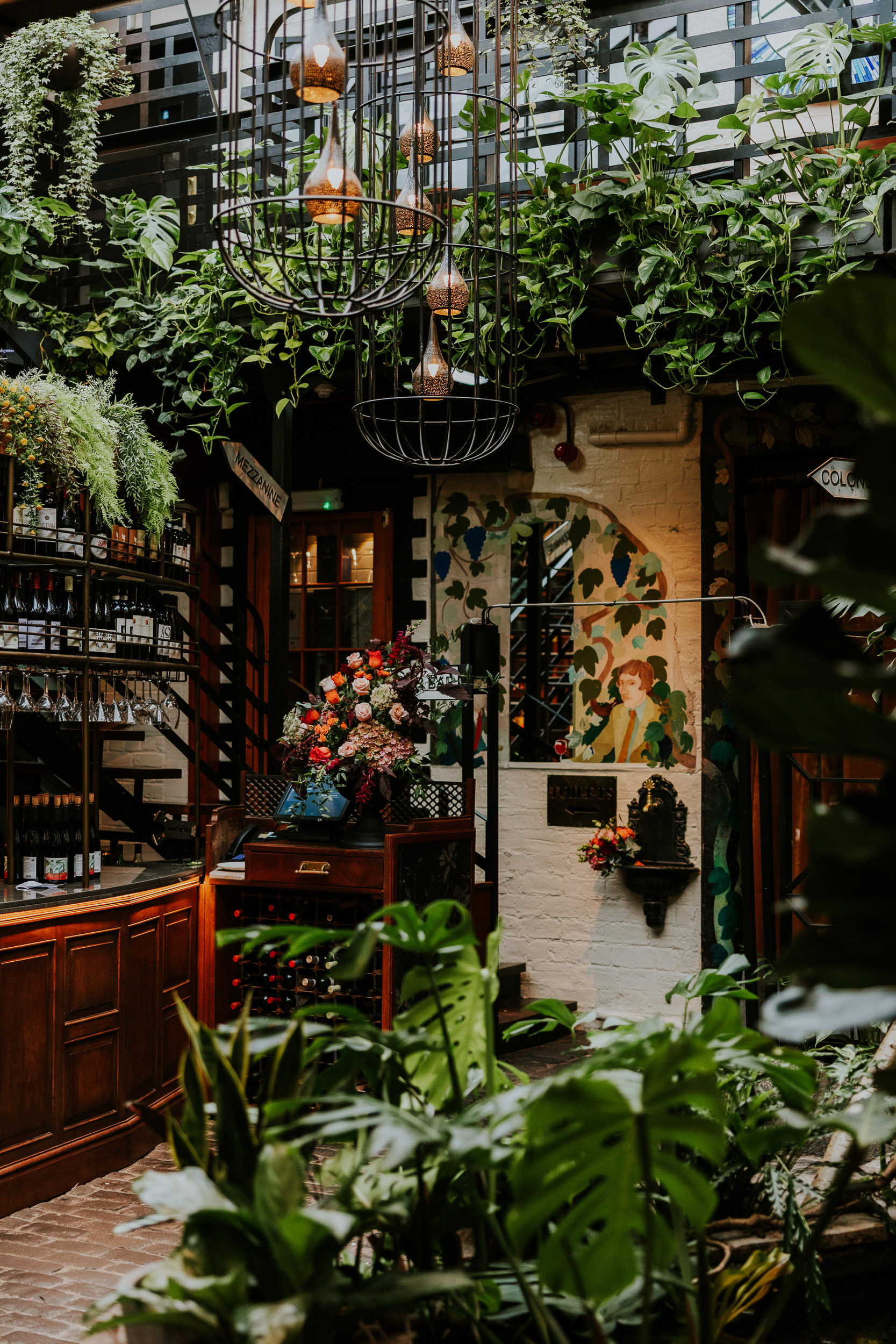 Interior for a wedding at Ubiquitous Chip in Glasgow