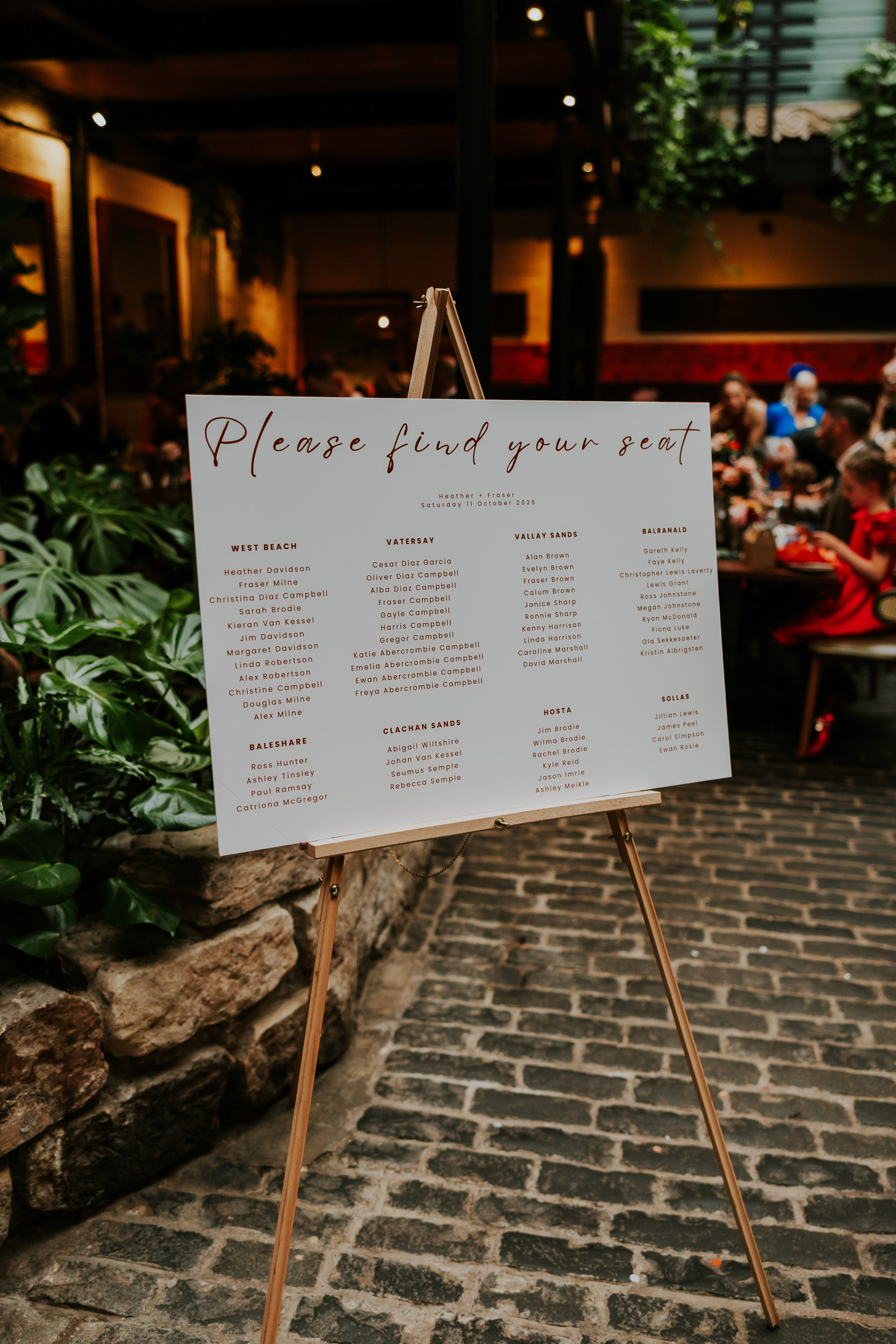 Wedding speeches at Ubiquitous Chip Glasgow