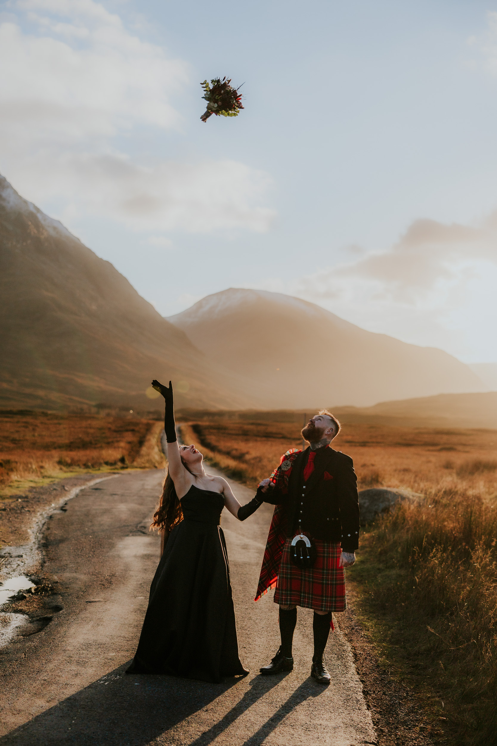 Scottish Wedding Photographer in Glencoe with a Bride and Groom