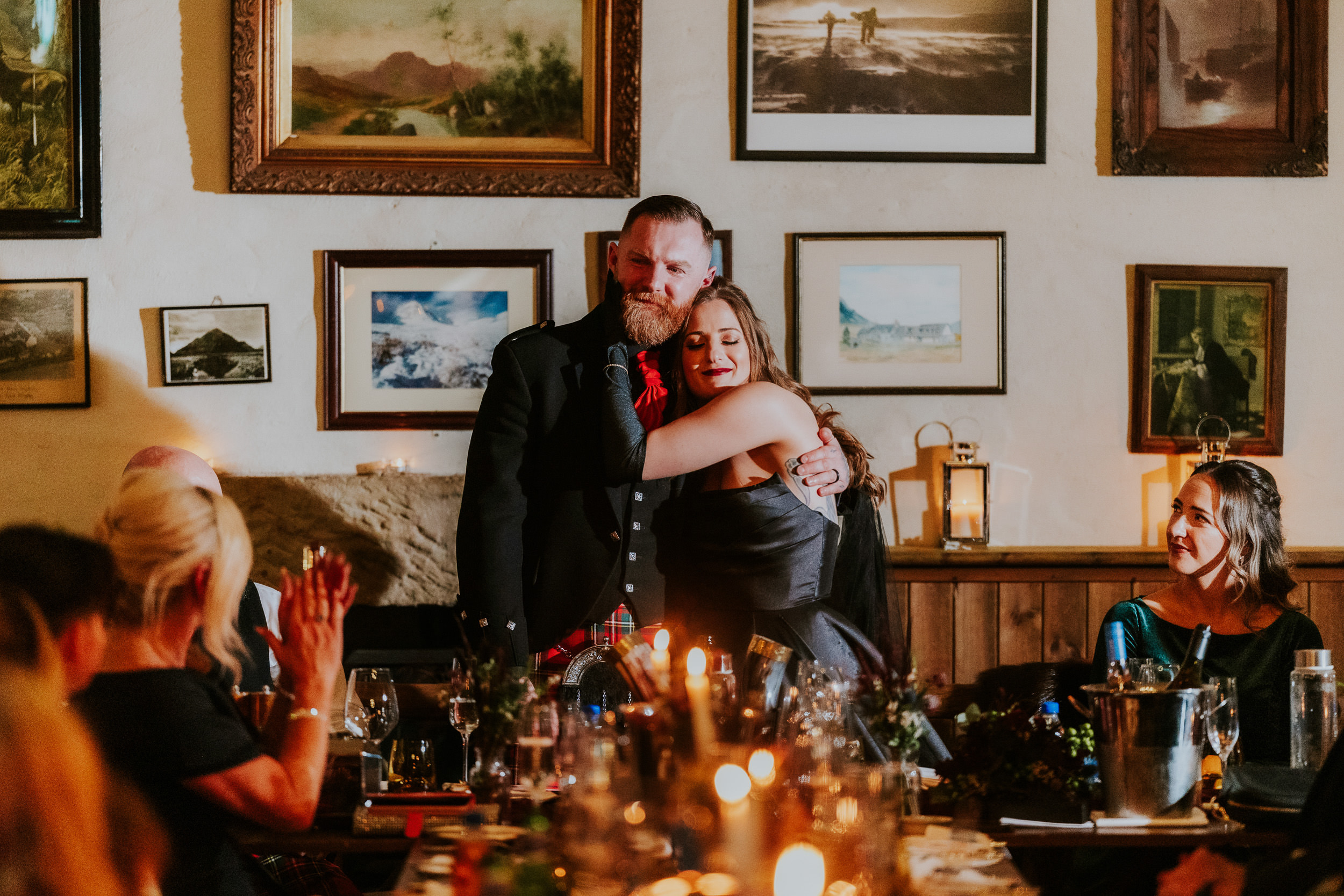 Wedding reception inside the Kingshouse Hotel Glencoe