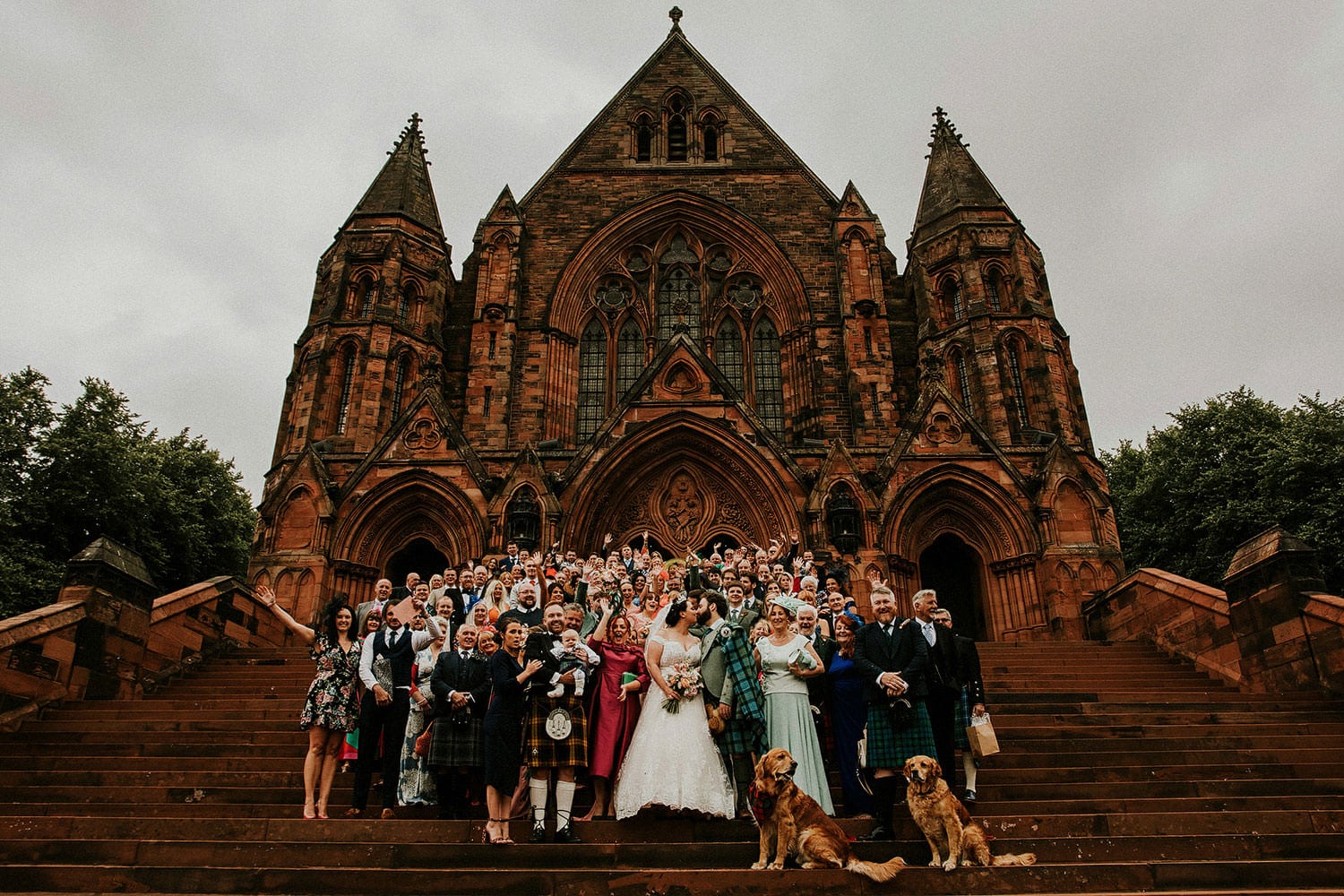 Coats Memorial Chapel Group wedding photo