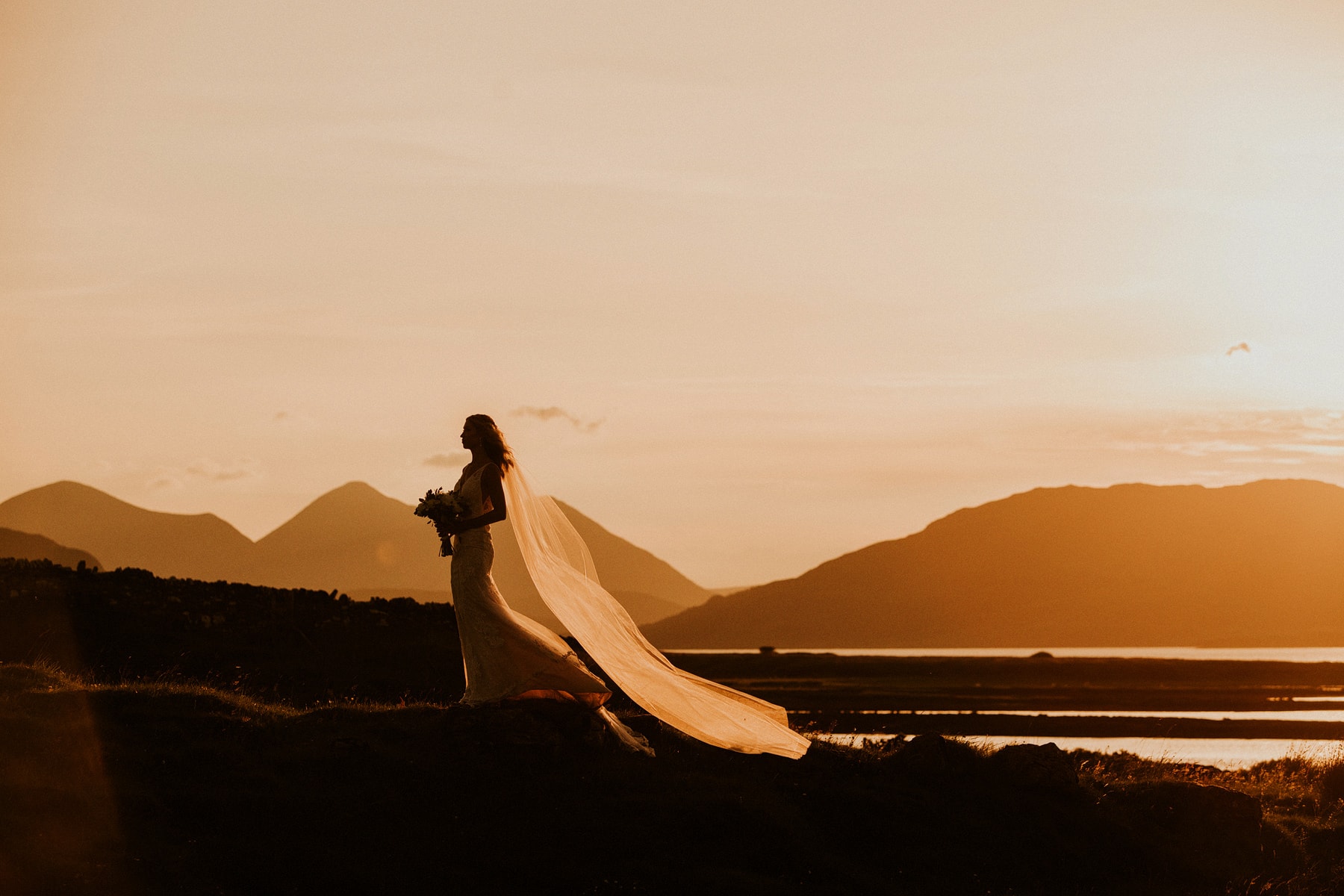 Isle of Skye sunset wedding