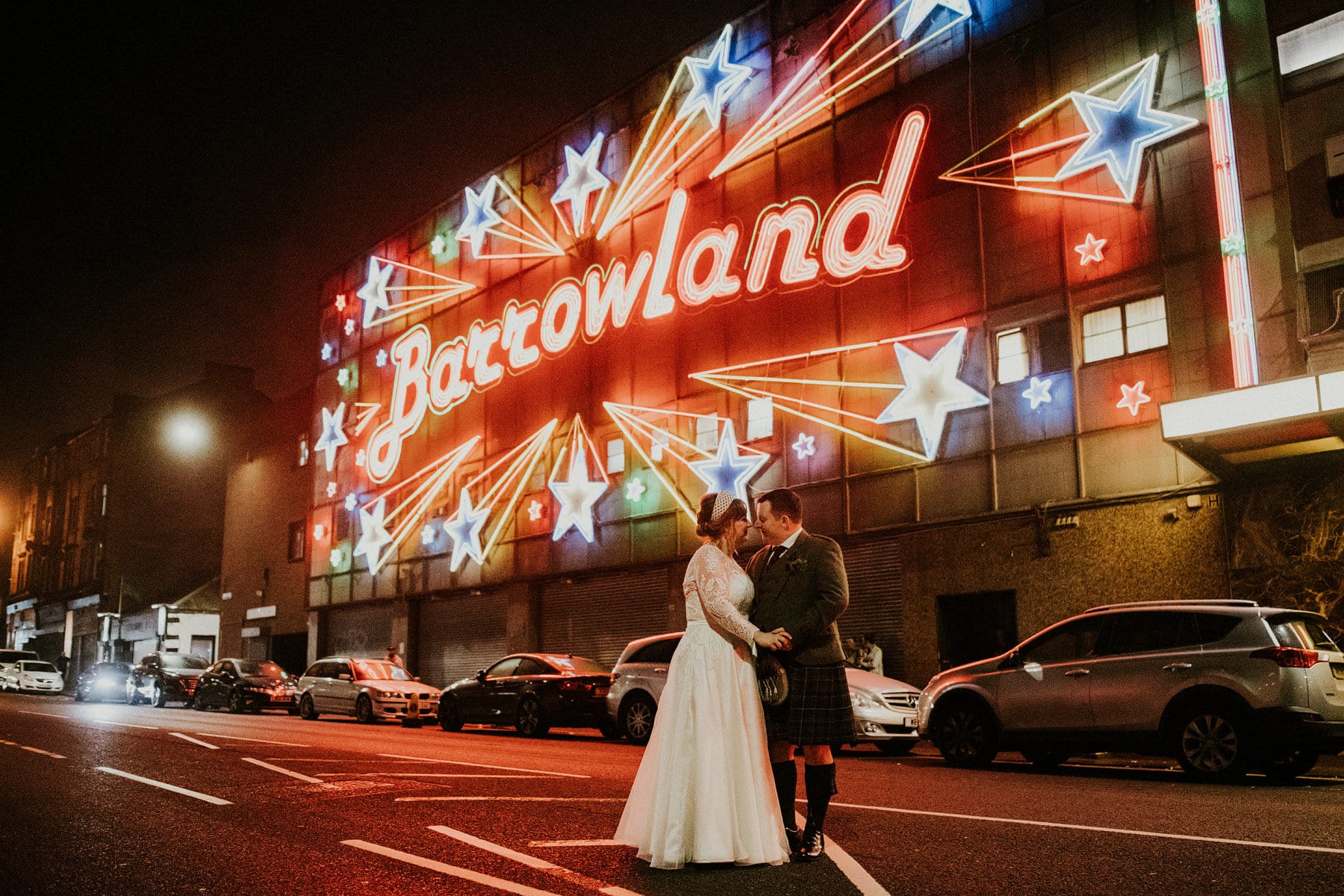 Glasgow Barrowlands wedding photo