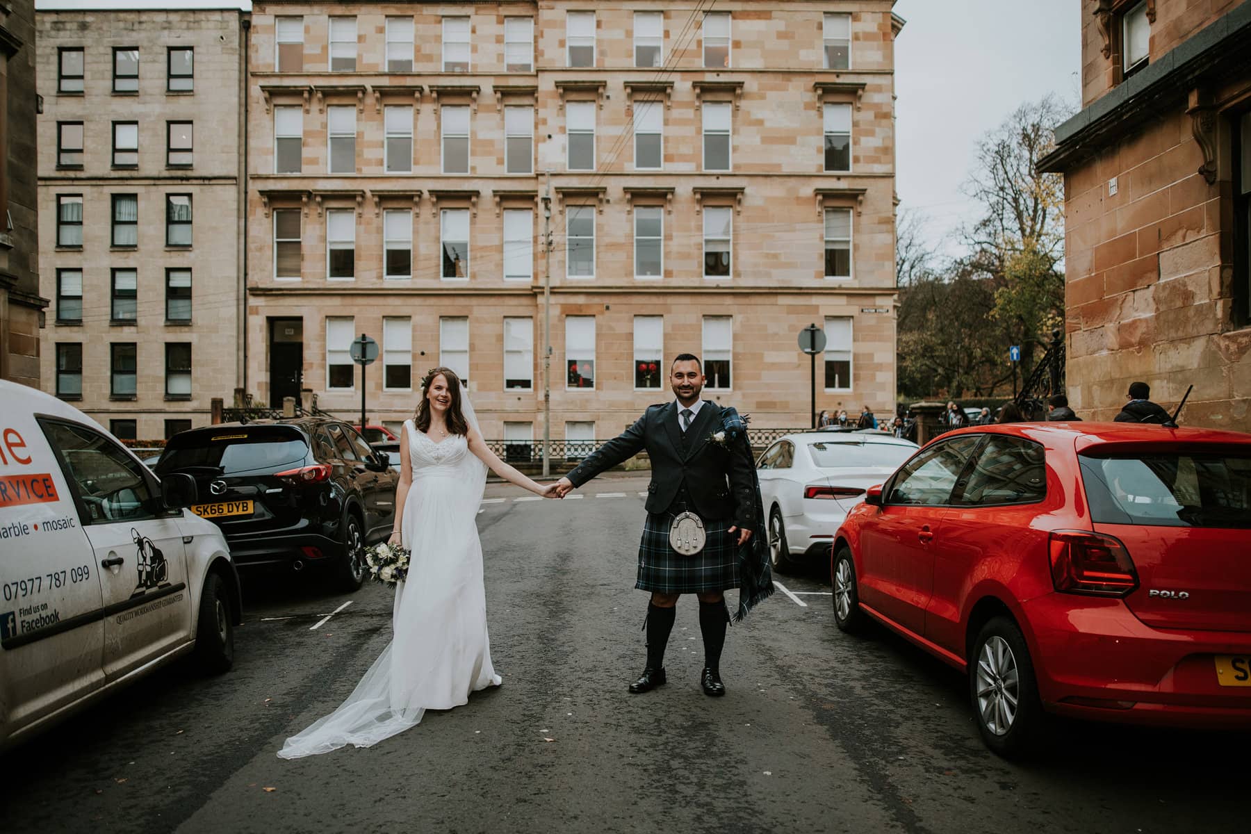 West end of Glasgow wedding
