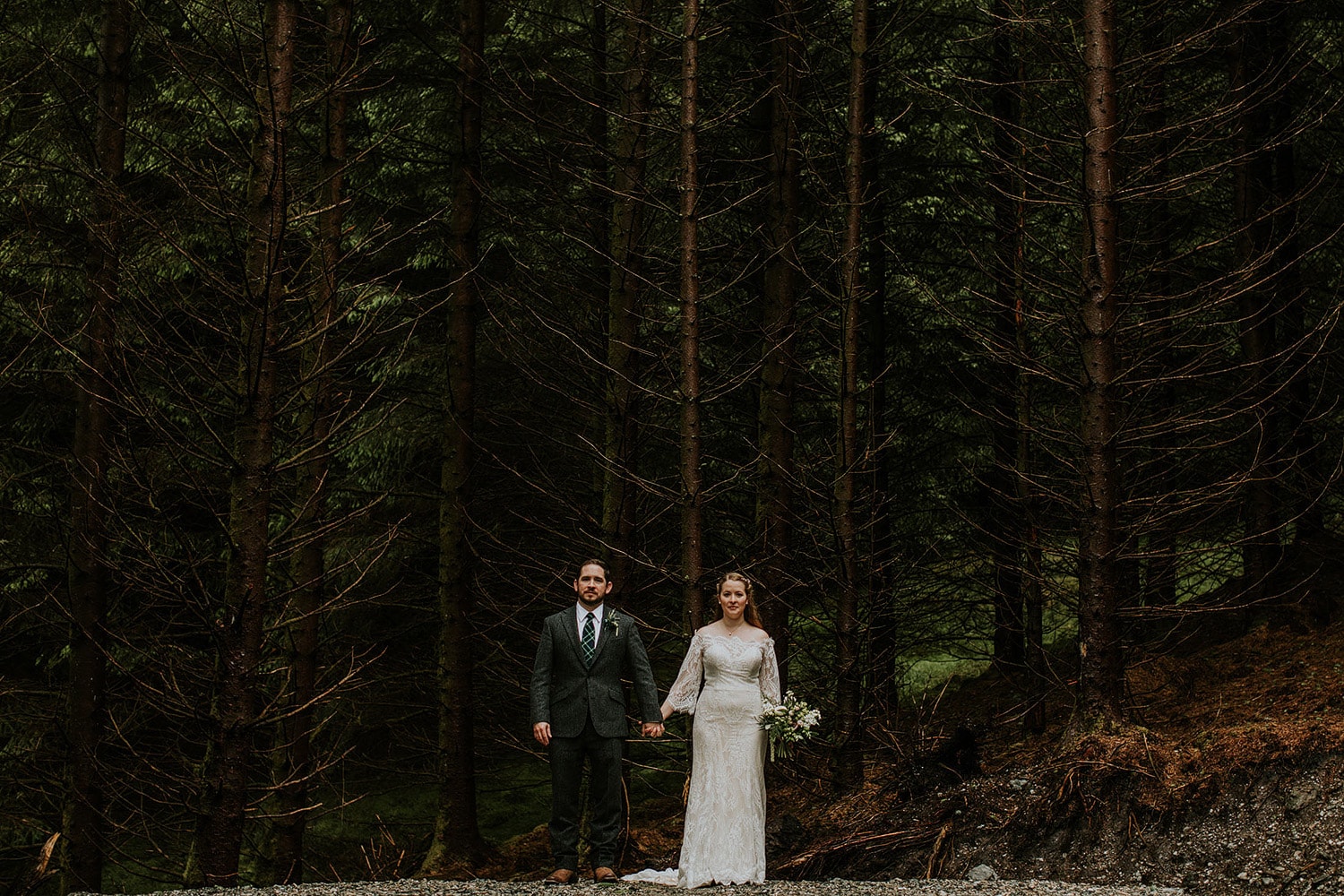 Scottish woodlands wedding