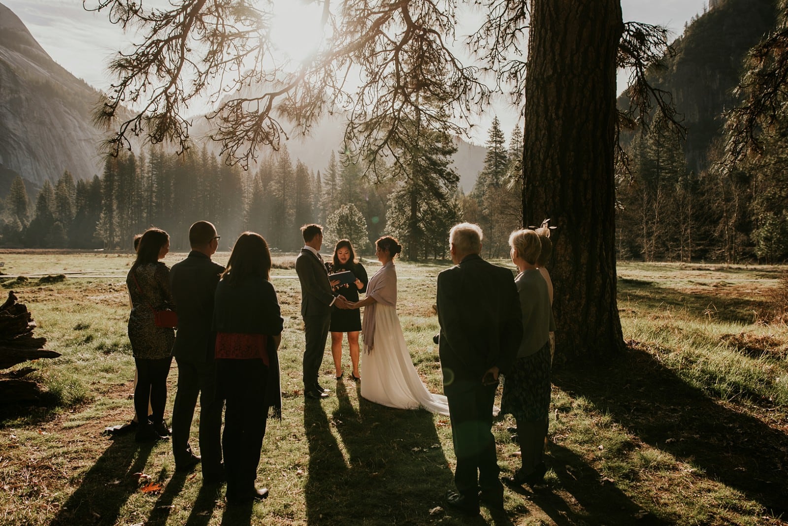 wedding ceremony at yosemite national park