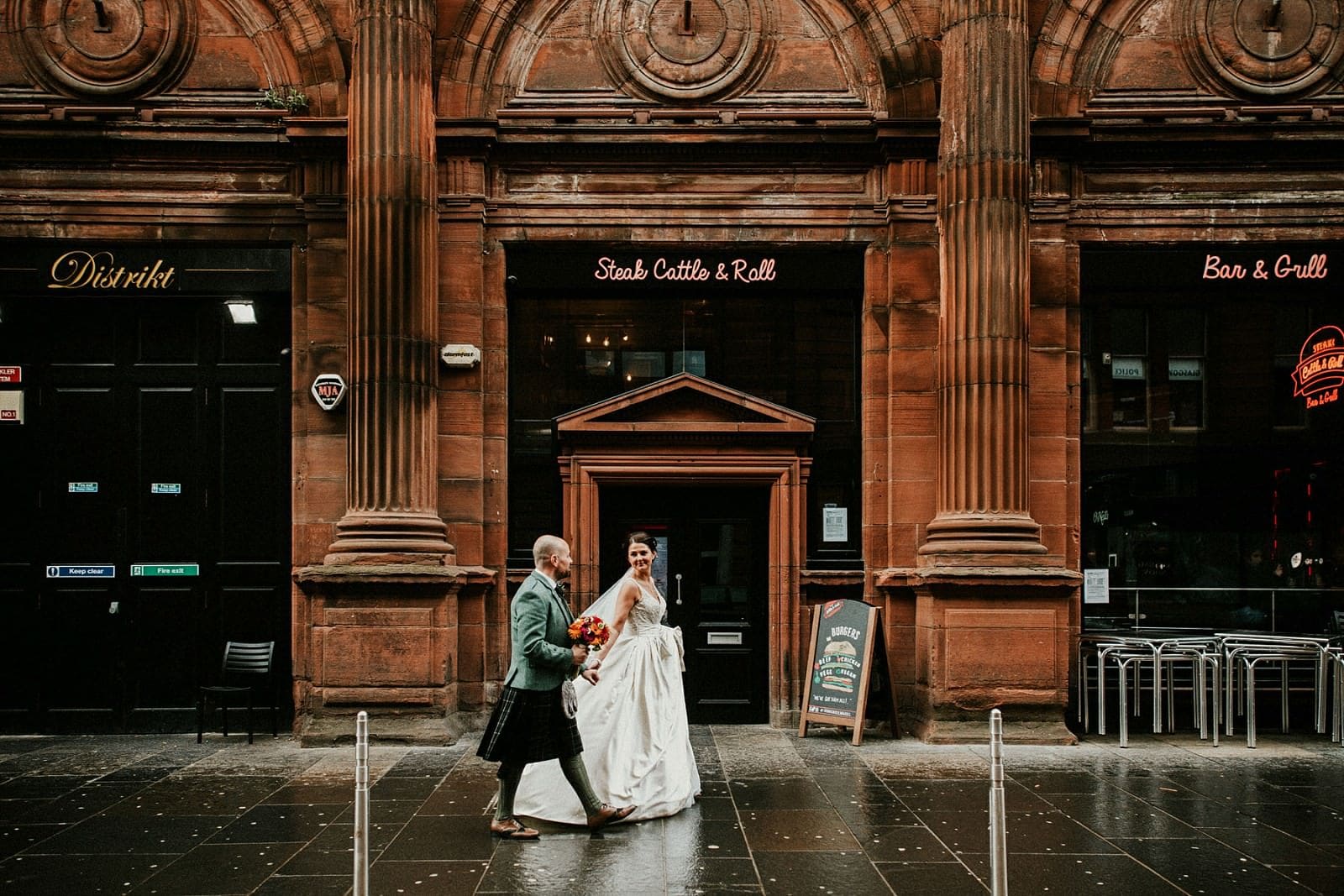 Glasgow city wedding photos